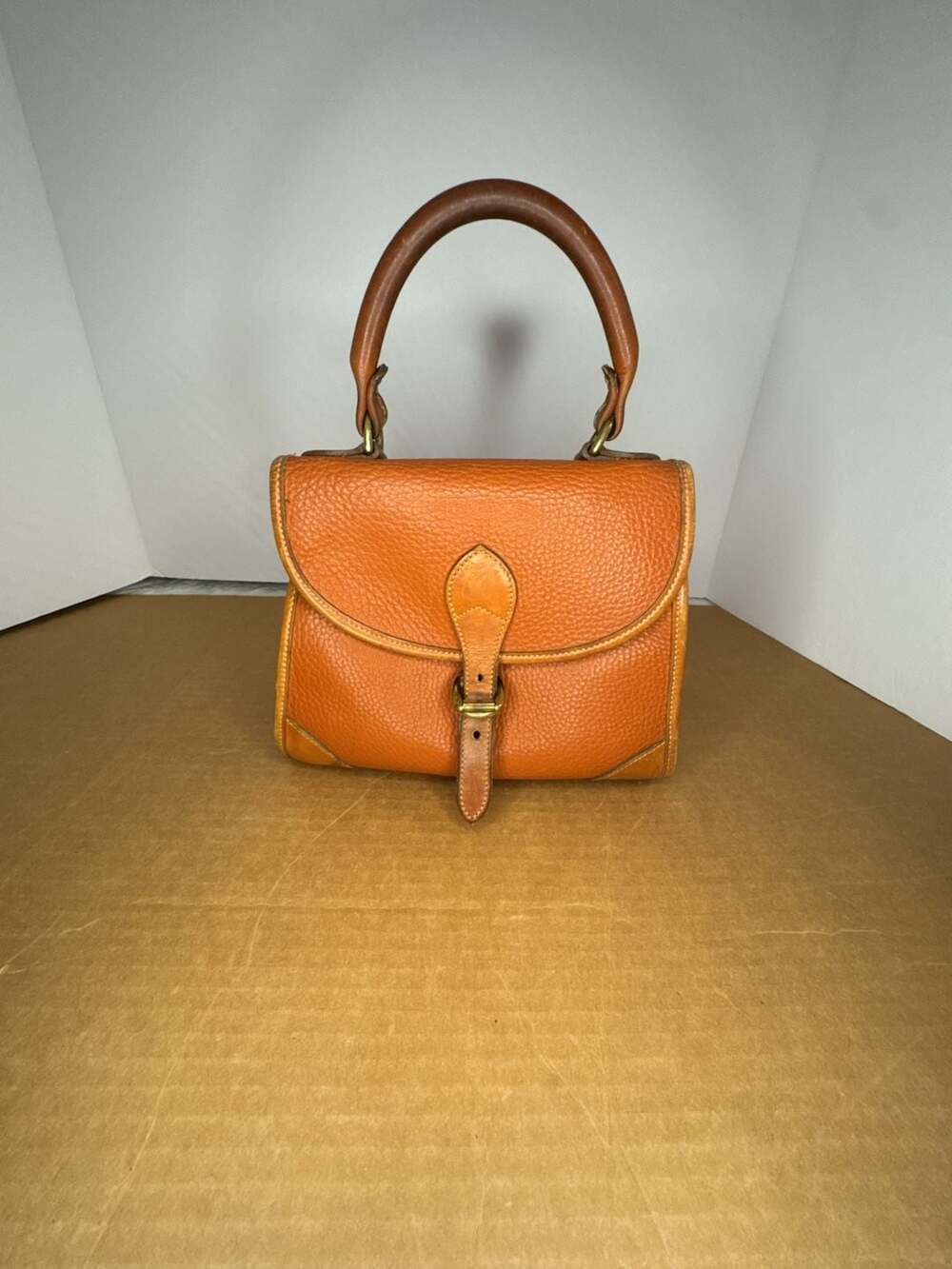 Vintage Dooney & Bourke All Weather Leather Surrey Satchel Handbag - Picture 5 of 16